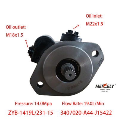 고품질의 ZYB-1419L/231-15 웨이차이 데우츠 스티어링 펌프