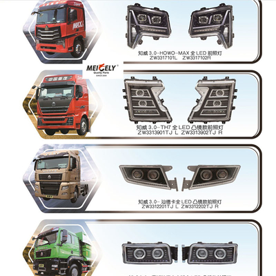 Sinotruck HOWO MAX용 전 LED 92101-Y4010XH 전등 조립 장치