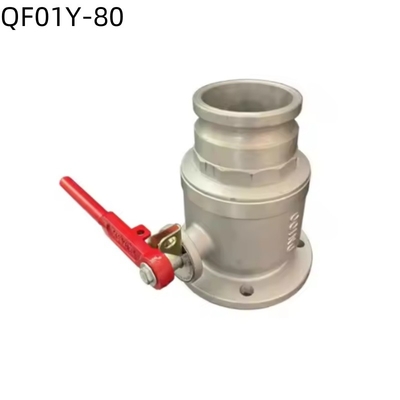 물탱크 트럭용 1면/3면 플랜지 볼 밸브 QF01Y-80 DN80