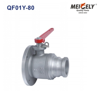 물탱크 트럭용 1면/3면 플랜지 볼 밸브 QF01Y-80 DN80